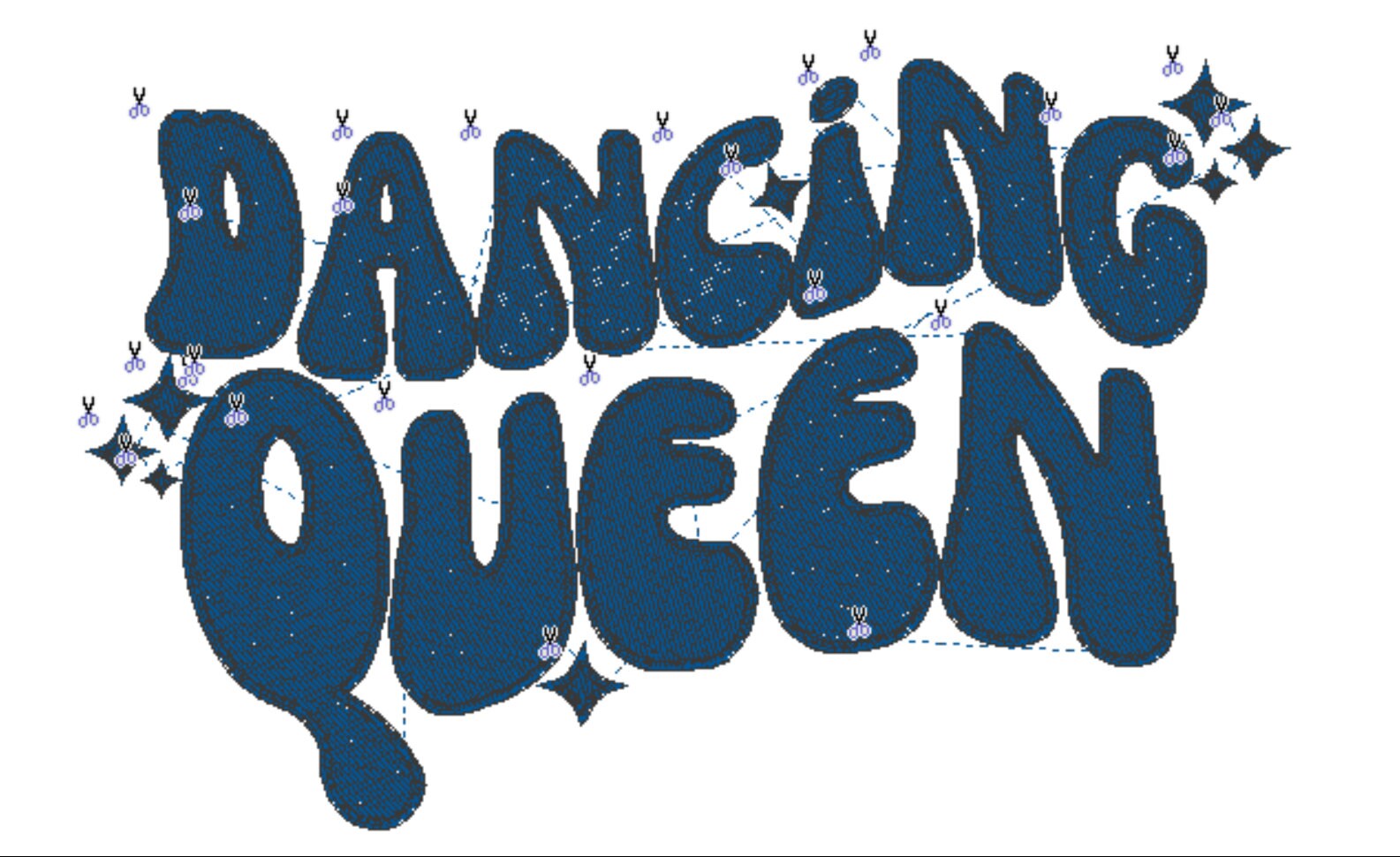 DANCING QUEEN Embroidered File Jackets Hoodies Apparel dst