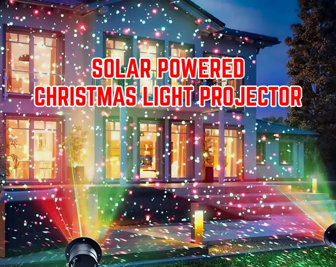 Solarpowered Outdoor Christmas Lights Projector, Save Time & Money on