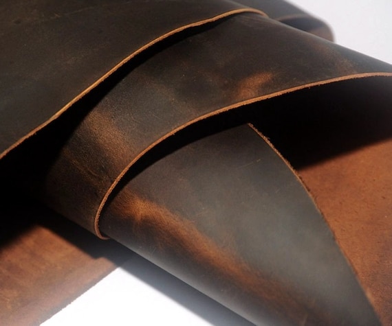 Full Grain Cowhide Leather Pieces: 1.8mm Crazy Horse Leather Material