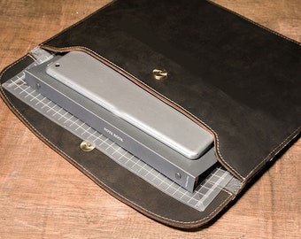 Personalized Leather iPad Case: Full Grain Cowhide Sleeve