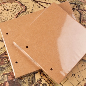 Carta per quaderno in pelle, 100 fogli di carta, 200 pagine