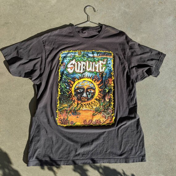 2000s Sublime Sun Graffiti Logo T-Shirt