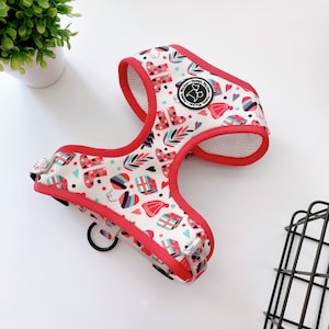 Pawsh Walker Winter Wonderland Dog Harness, Adjustable Harness, Dog Chest Harness, Cute Dog Harness, Dog Vest Harness, Designer Dog Harness