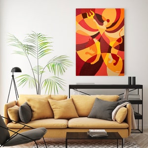 Goddess Durga Canvas Prints, Abstract Durga Art, Ready to Hang!