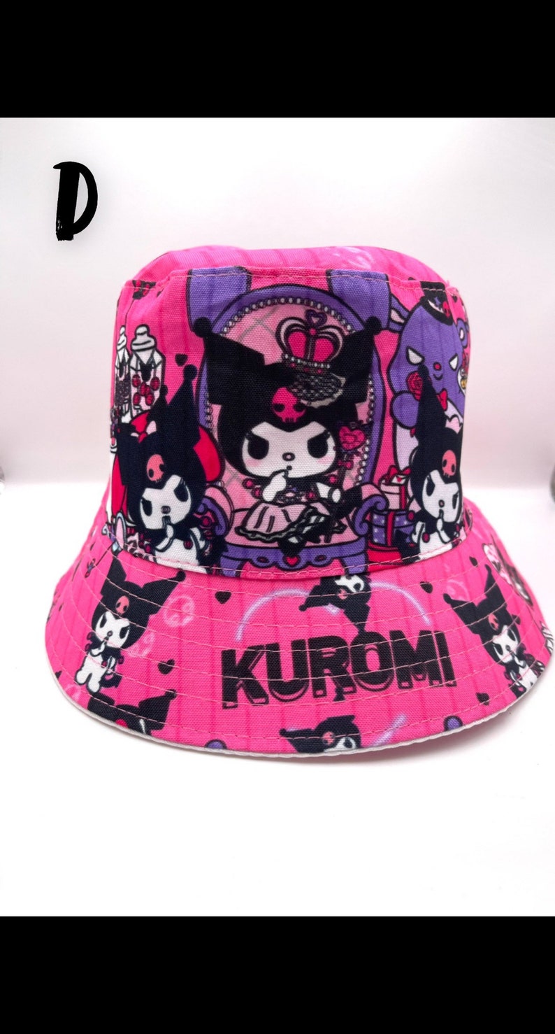 Kuromi Bucket Hat Etsy