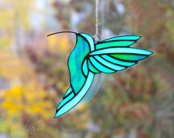 Kolibri Buntglas Sonnenfänger – Fenster & Tür Anhänger