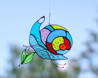 Schnecken Glas Sonnenfänger – Von der Natur inspirierte Fenster- & Wanddeko