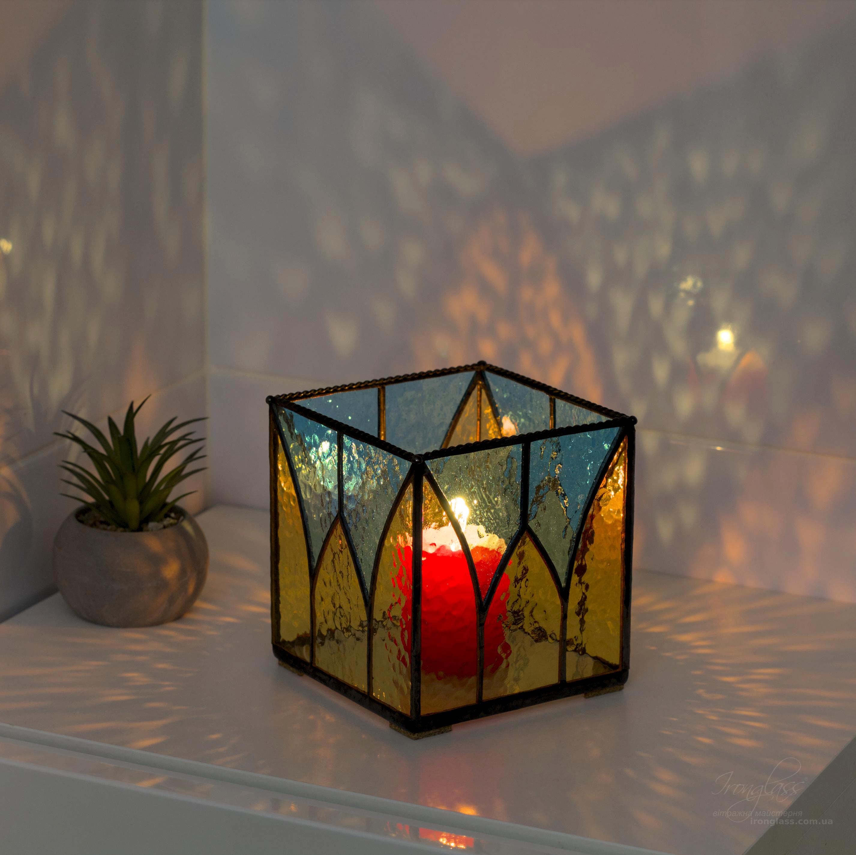 Bougeoirs et photophores décoratifs chandeliers en verre pour la maison