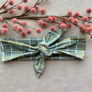 Sage, Yellow & Cream Tie Headband