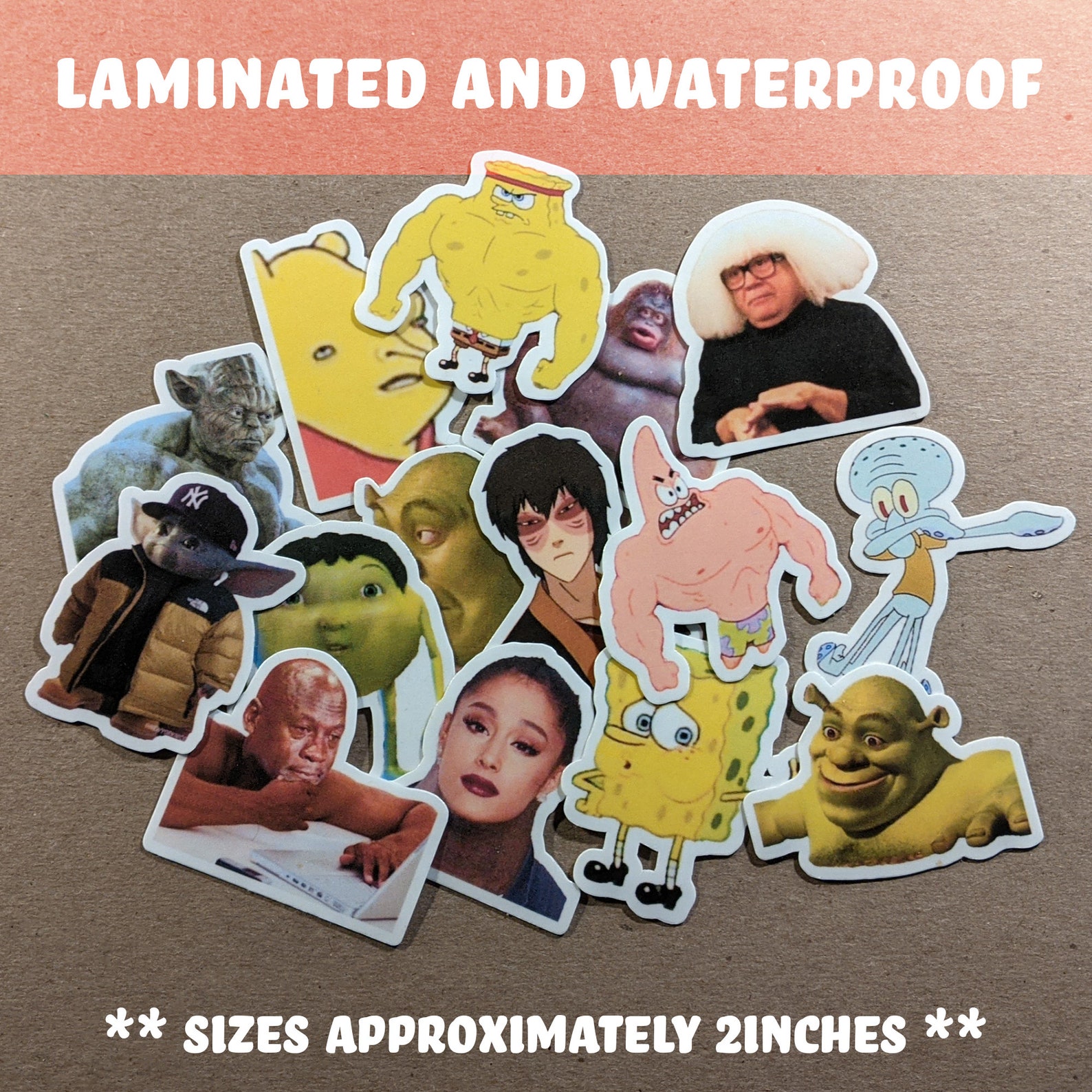 Meme Stickers Random Meme Sticker Pack Random Stickers Etsy