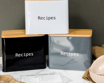 Recipe Card Tin (Dividers Included)