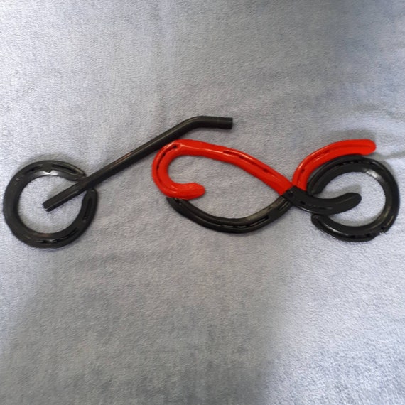 Horseshoe Motorcycle Wall Art Bike Wall Hanging Etsy UK