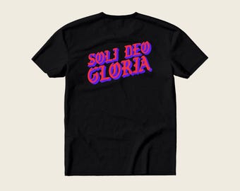 Soli Deo Gloria Gothic T-Shirt | Christian Tshirts | Christian Unisex Shirt | Christian Apparel | Christian Streetware Clothing Bible Verse
