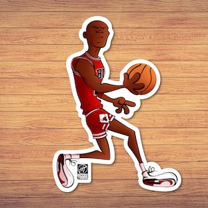 Adesivo in vinile Michael Jordan Jumpman / decalcomania impermeabile Chicago Bulls