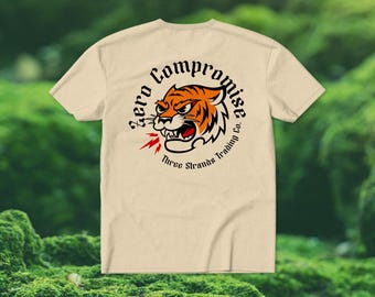 Vintage Tiger T-Shirt | Tiger Illustration Shirt | Tiger Unisex Shirt | Tiger Tshirt Apparel | Animal T Shirts | Vintage Illustration Shirt