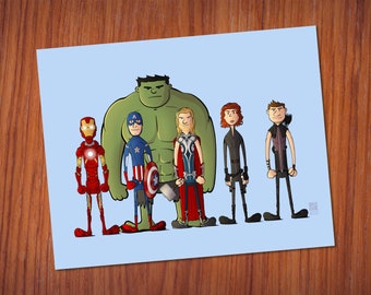 Marvel The Avengers Art Print | MCU Fanart