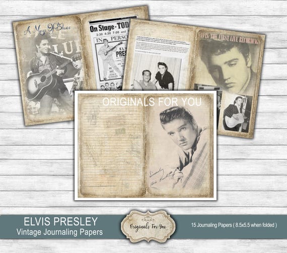 エルヴィス プレスリー ジャンク ジャーナル ペーパー、みすぼらしい