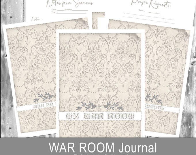 Prayer War Room, Devotional Christian, Bible, Prayers Kit, Gift, Printable, Digital Download