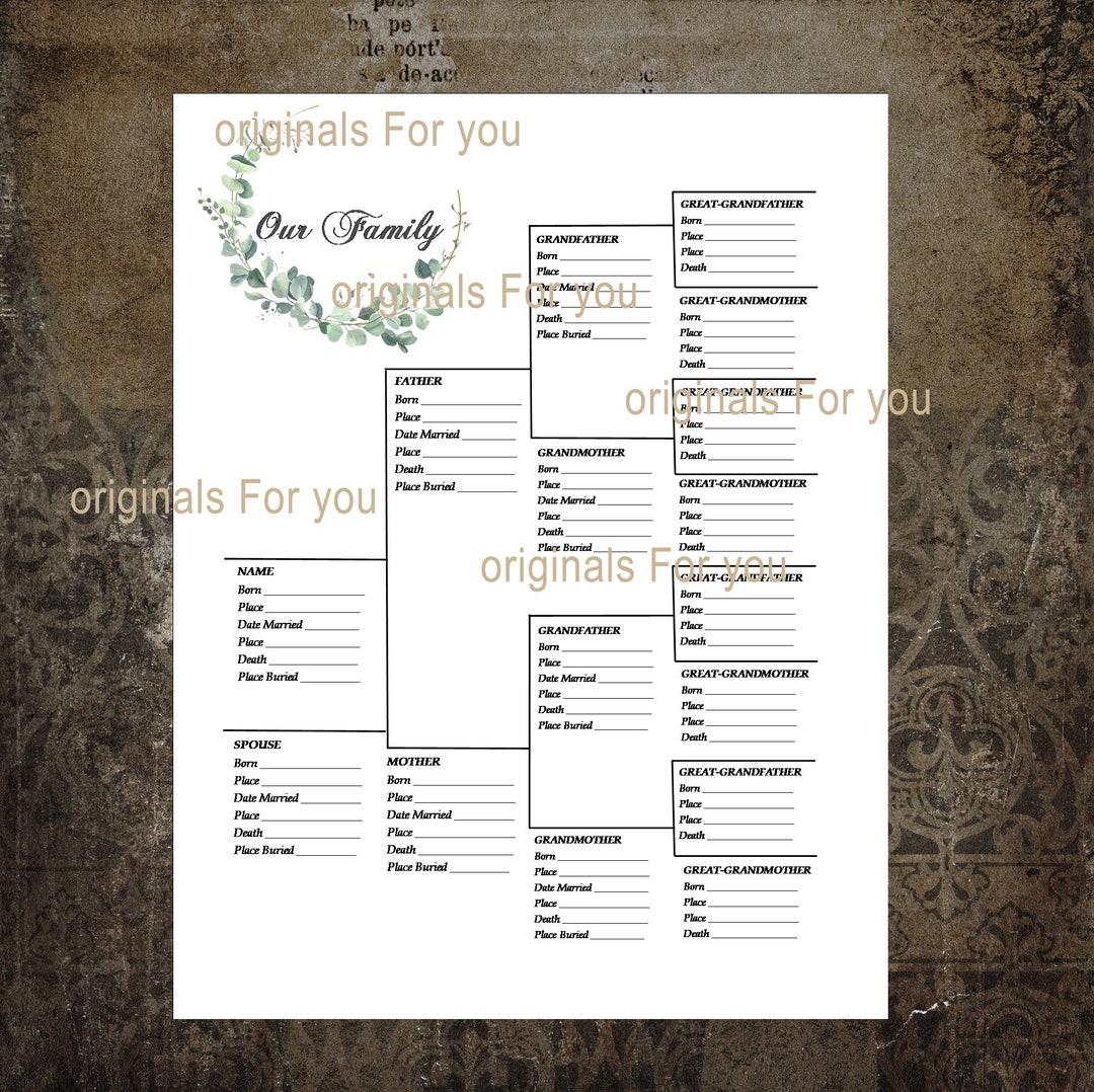 Family Tree Download and Print Easily Create Your Family Tree With Our ...