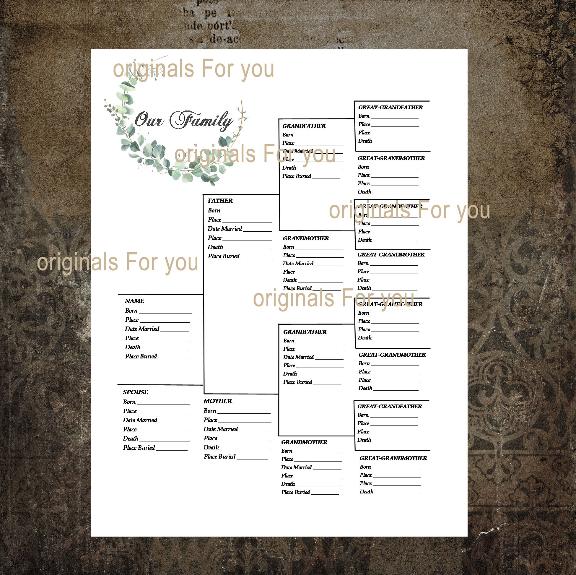Family Tree Download and Print - Easily Create Your Family Tree With ...
