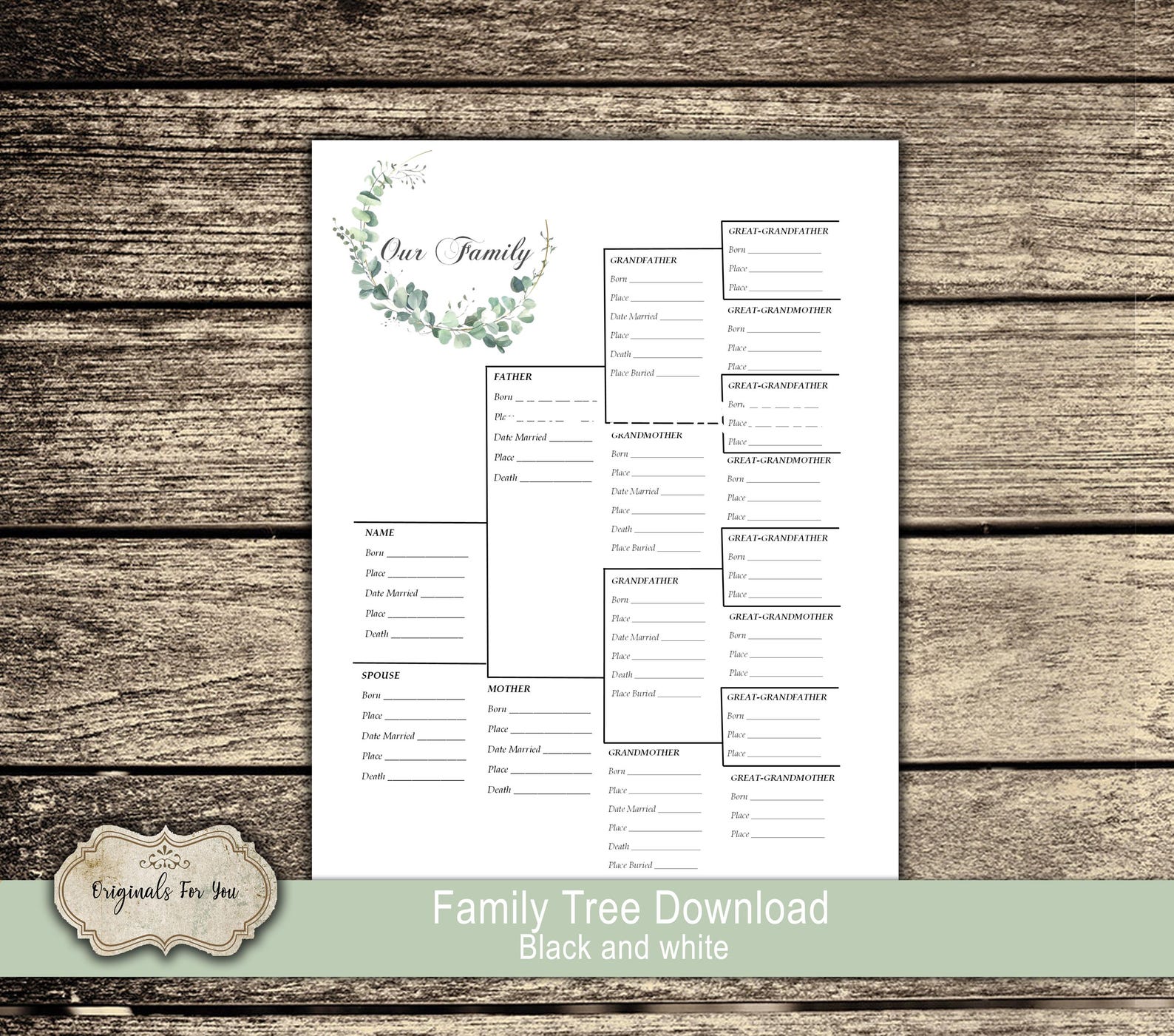Family Tree Download and Print - Easily Create Your Family Tree With ...