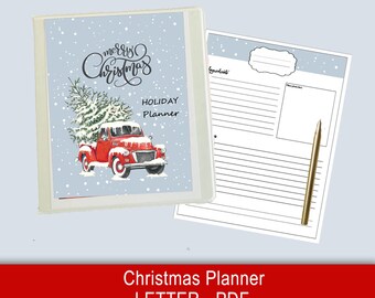 Kerst afdrukbare planner, cadeaubudgetplanner, kerstplanner, kerstbinder, kersttakenlijst, vakantieplanner, kerstcadeaulijst