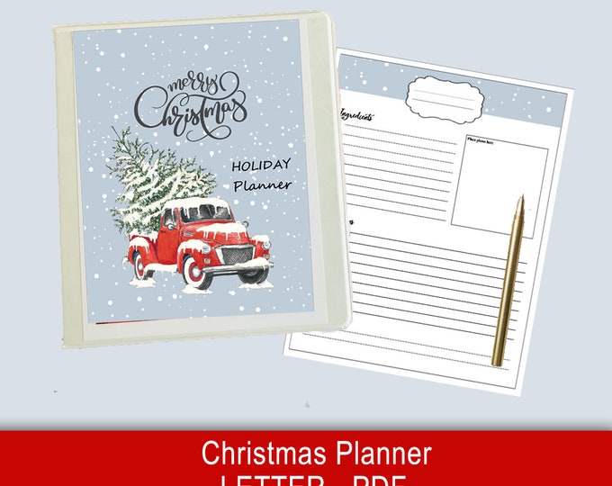 Christmas Printable Planner, Gift Budget Planner, Xmas Planner, Christmas Binder, Christmas To Do List, Holiday Planner, Christmas Gift List