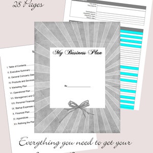 Business Plan -  28 pages to help you get your Business Plan in order