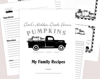 Farmhouse Pumpkins & Truck  8.5 x 11 download and print