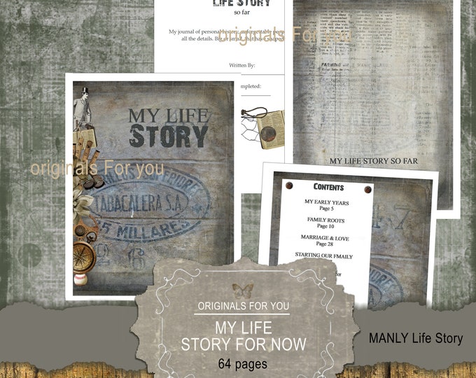 MY LIFE STORY - (man) digital download - your complete story