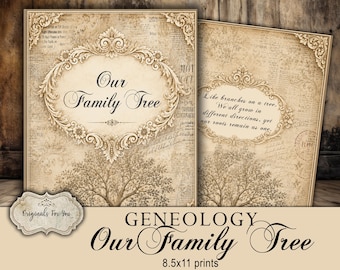 OUR Family Tree Download and print - Easily create your family tree with our downloadable prints