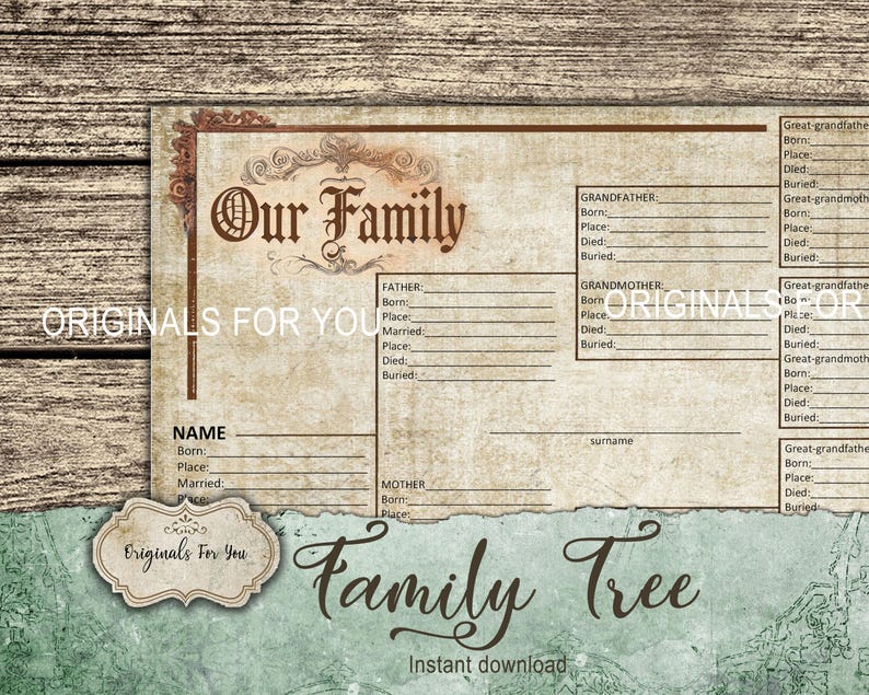 Family Tree Download and Print - Easily Create Your Family Tree With ...