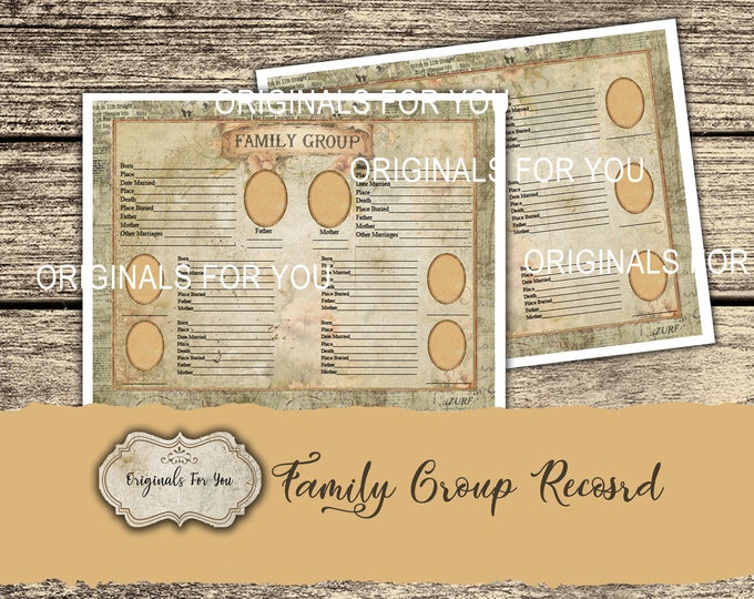 Family Tree Download and print - Easily create your family tree with our downloadable prints