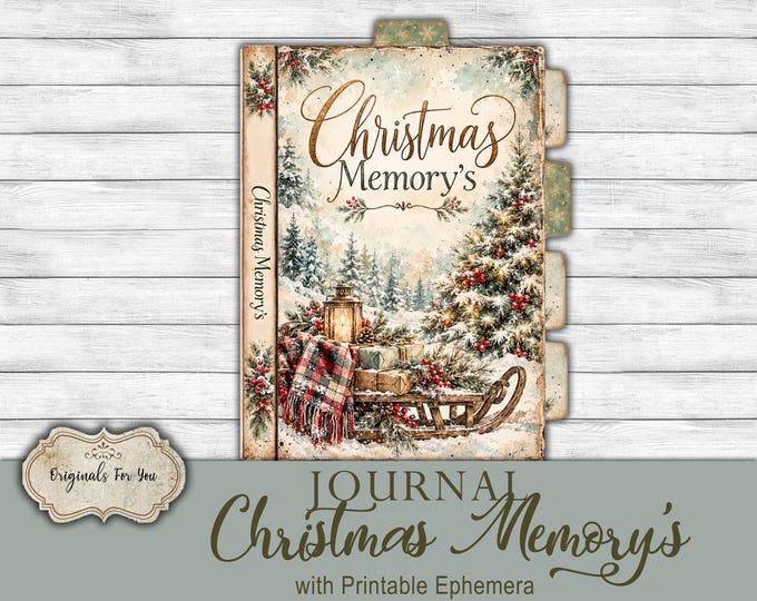 CHRISTMAS MEMORYS - No-SEW Journal Kit, Vintage