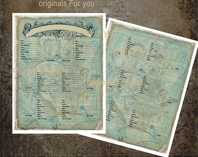 Family Tree Download and print - Easily create your family tree with our downloadable prints