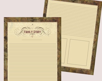 Your Family's Story - 8.5 x 11 download and print.