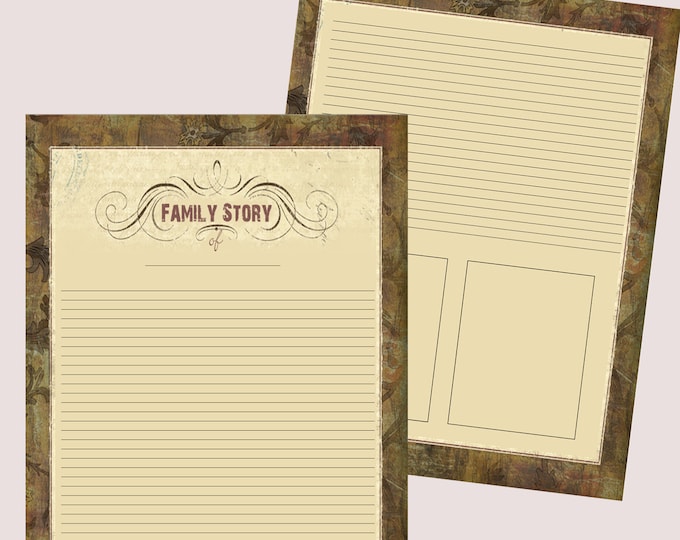 Your Family's Story - 8.5 x 11 download and print.