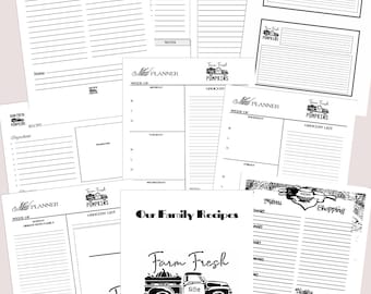 Farmhouse recipe book, download and print
