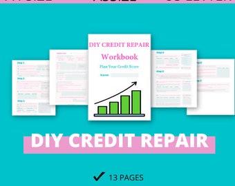 DIY Credit Repair Workbook #creditrepair#creditfix