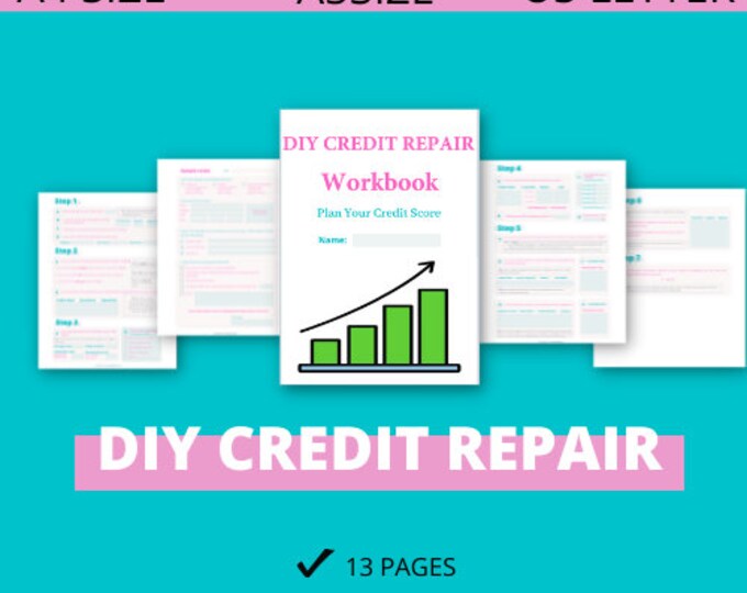 DIY Credit Repair Workbook #creditrepair#creditfix
