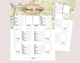 EDITABLE-Family Tree Download and print - Easily create your family tree with our downloadable prints