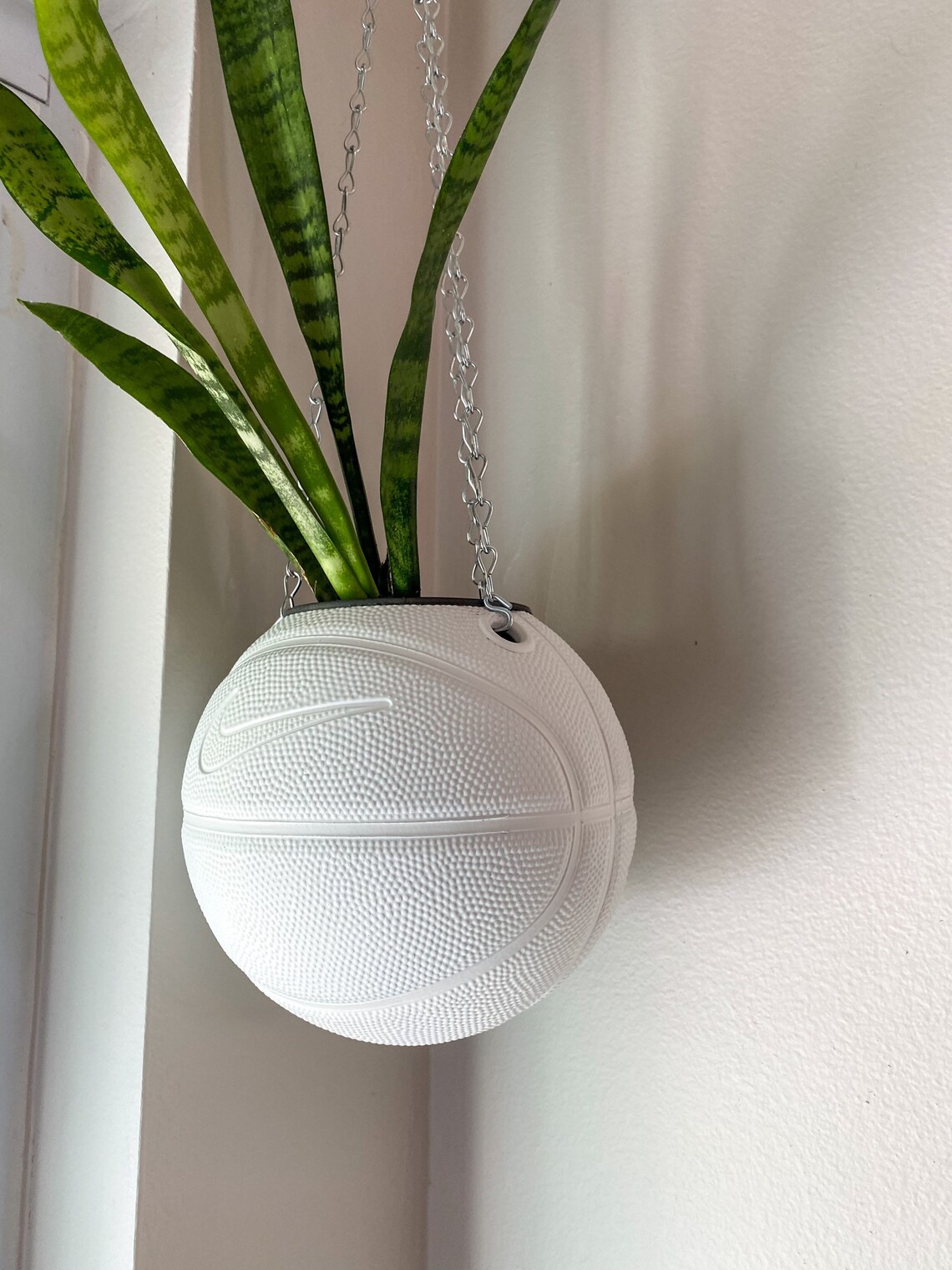 Mini Hanging Basketball Planter Etsy