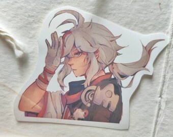Kazuha Sticker -Anemo Genshin Impact Kaedehara -Waterproof Vinyl Sticker -Anime Art Style -Pastel Aesthetic -Anime Decal Die-Cut Flake