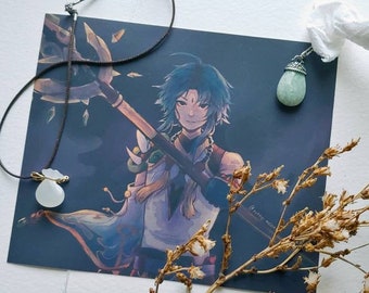 Xiao Print 5x6 -Genshin Impact Art Print -Anime Art Print -Anime Fanart -Character Illustration -Game Art -High Quality Matte Print