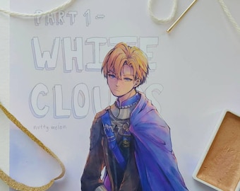 Dimitri Art Print 6x6 -Fire Emblem Three Houses Fanart -FE3H Art Print -Video Game Art -Anime Art Style -Pastel Anime Character -Matte