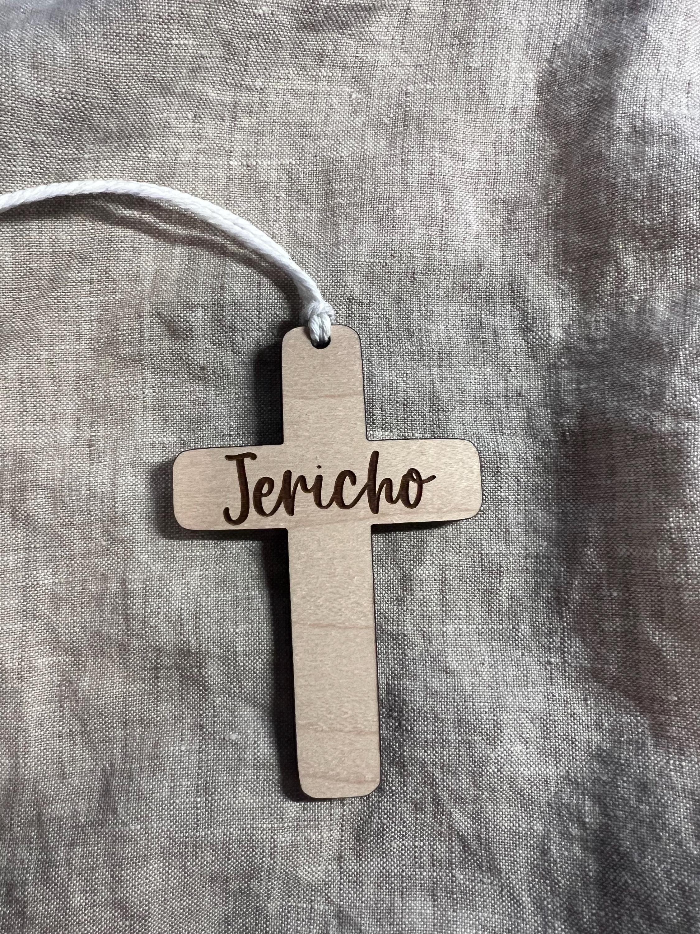 Porte-nom croix en bois//Porte-nom de panier de Pâques//Porte-nom croix gravé//Porte-nom de Pâques/Porte-nom de Pâques/étiquette-cadeau de Pâques
