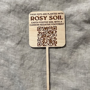 Wooden Logo Custom plant stakes  // Custom // Plant Markers // Garden Markers // engraved logo // logo plant markers // plant labels