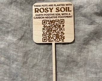 Wooden Logo Custom plant stakes  // Custom // Plant Markers // Garden Markers // engraved logo // logo plant markers // plant labels