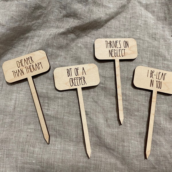 Wooden Garden Markers // Custom // Plant Markers // Garden Markers // engraved garden markers // garden labels // plant labels