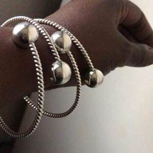 Belize Armreif Double Twist .925 Sterling Silber (2er Paar)